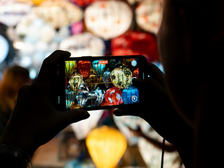 Colorful fantasy card game board phone screen