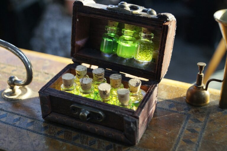 Fantasy potion crafting interface rpg character brewing potions