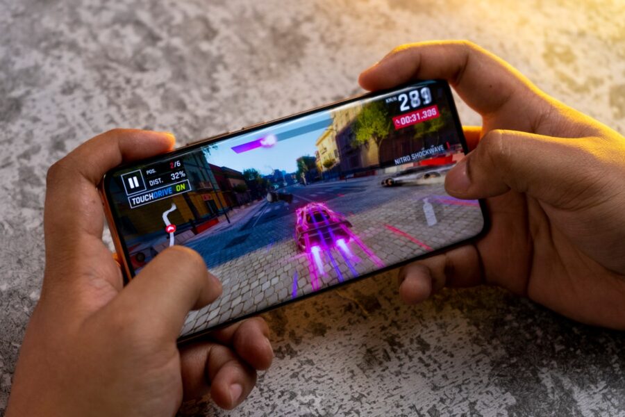 Gaming phone rgb lights handheld