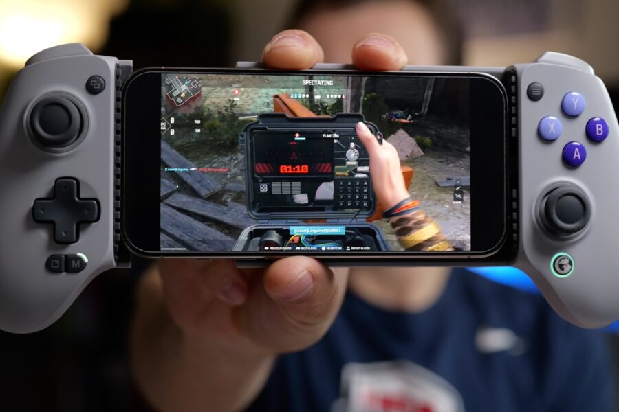 Mobile game controller smartphone hands