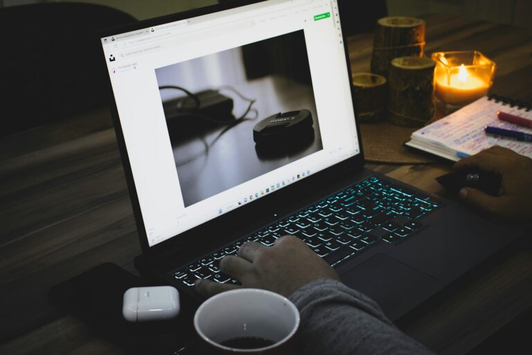Wifi router settings laptop screen