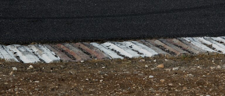 Racing car cornering track curb