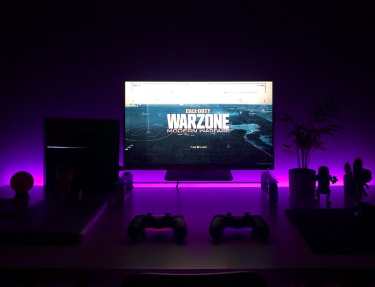Remastered video game scene gamepad table