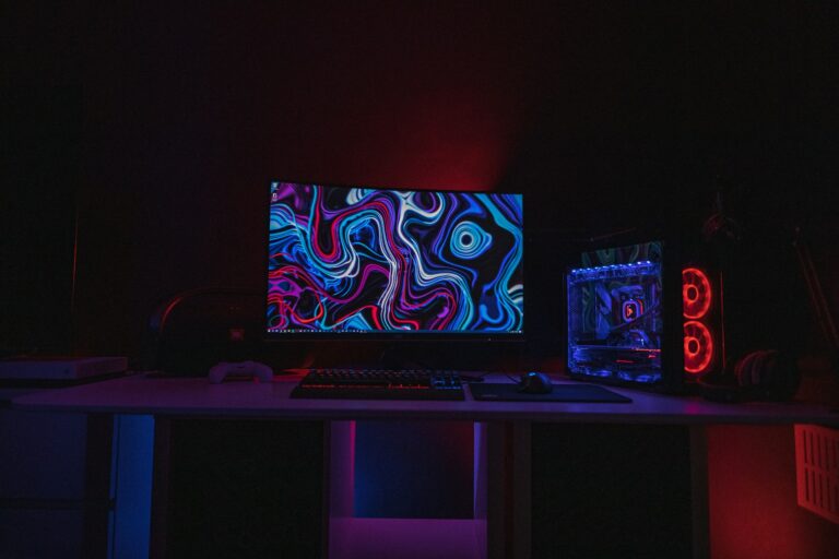 Close gaming monitor motion blur test