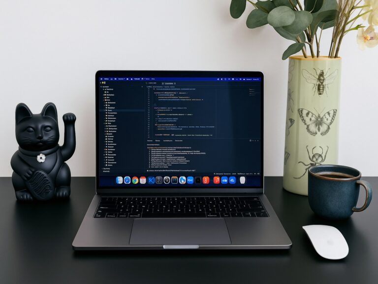 Game developer workstation monitors code environment