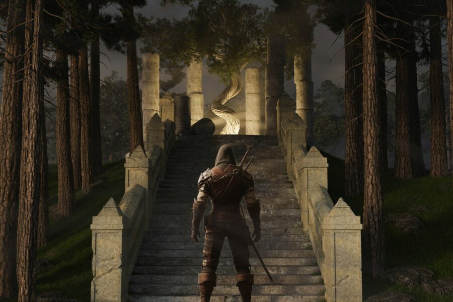 Fantasy dungeon corridor