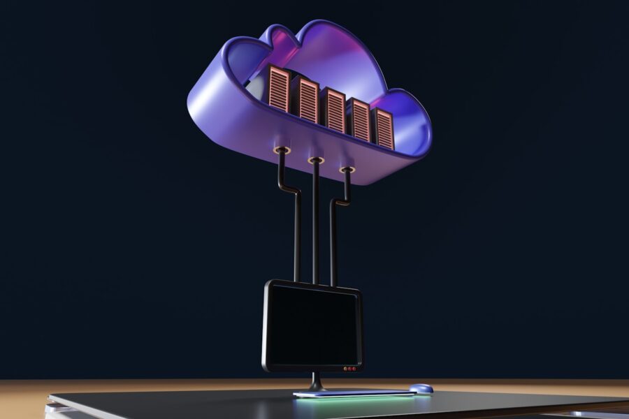 Gaming setup monitor controller cloud streaming