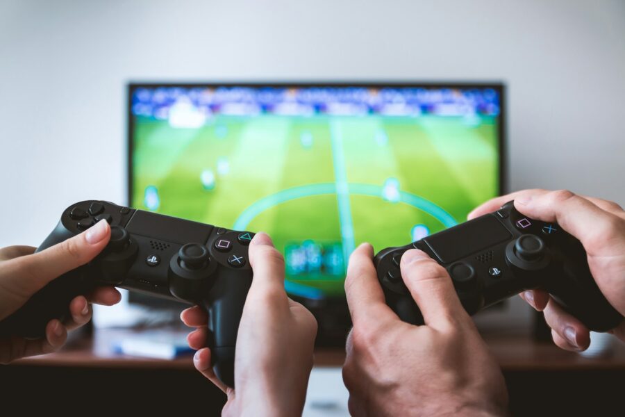 Esports stage console gaming crowd controllers