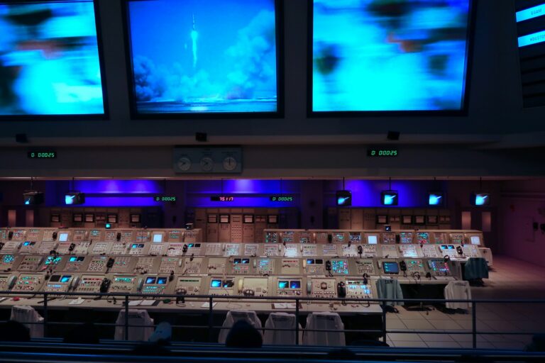 Esports broadcast control room casters screens detail