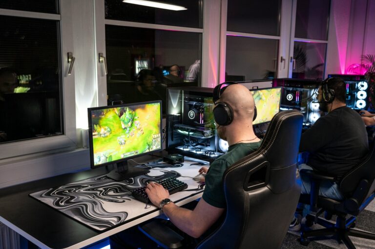 Esports commentator desk