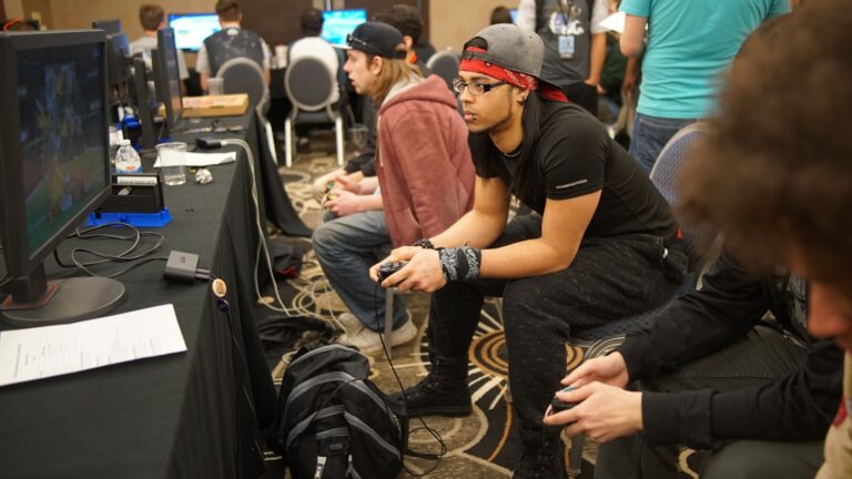Gaming convention booth