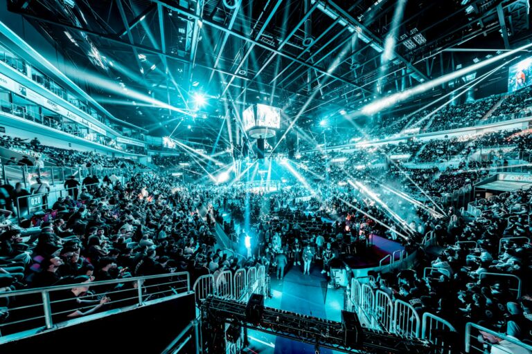 Esports arena crowd