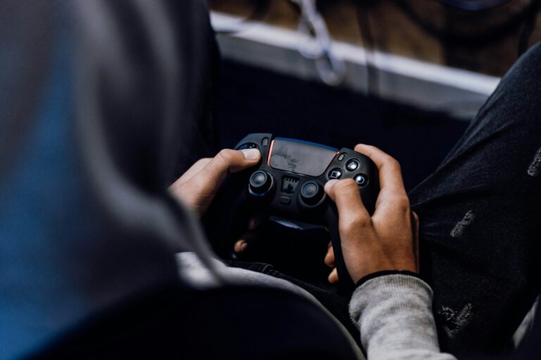 Game controller close-up