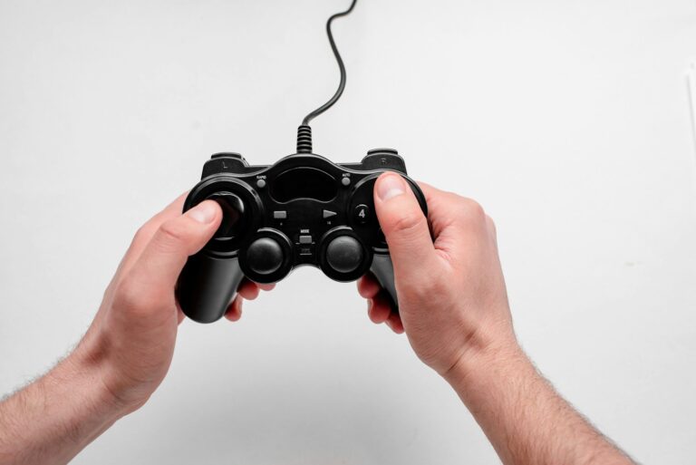 Game controller close-up