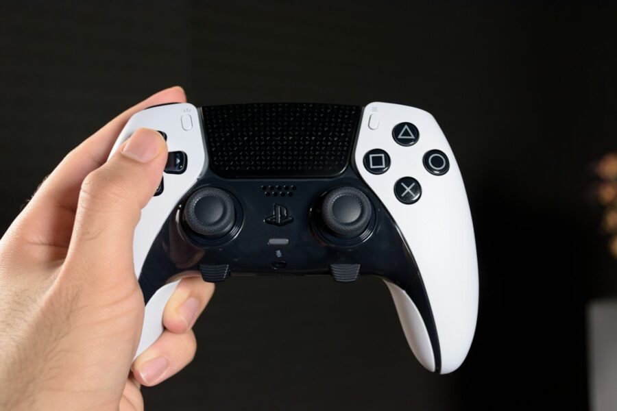 Game controller close-up