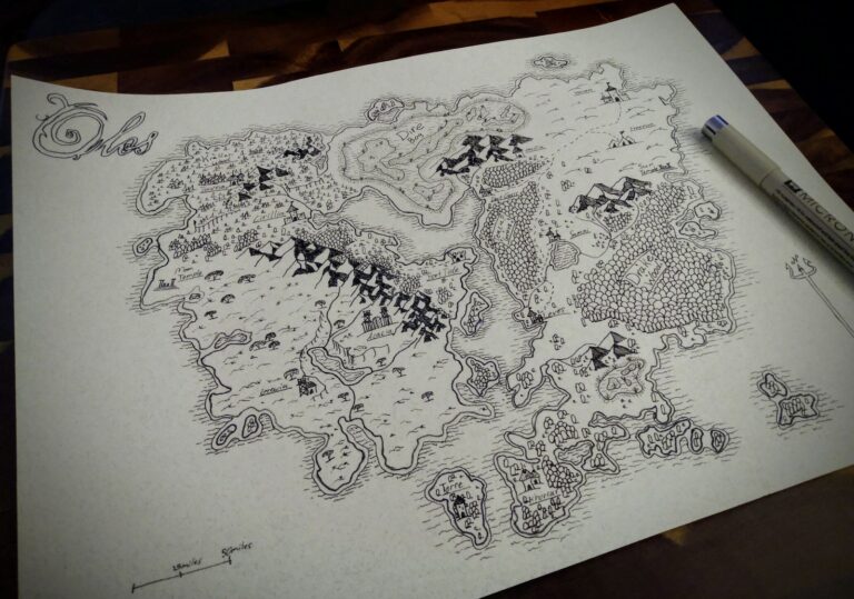 Fantasy map open