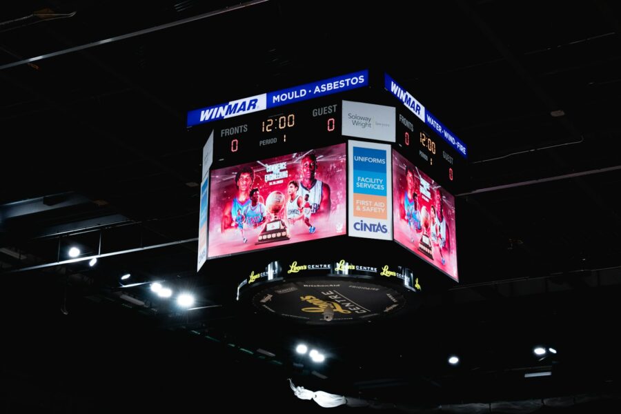Esports stage scoreboard
