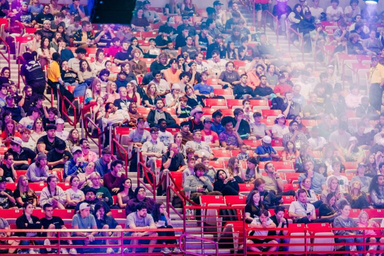 Esports stage crowd